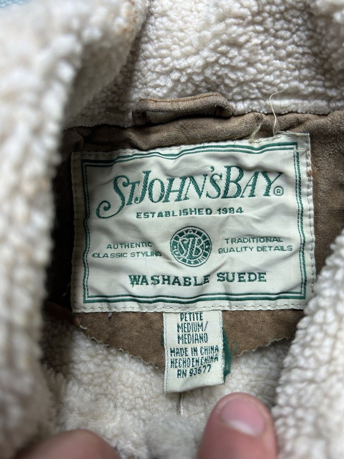 Vintage St. John’s bay Sherpa lined suede jacket penny lane coat M Size M / US 6-8 / IT 42-44 - 6 Thumbnail