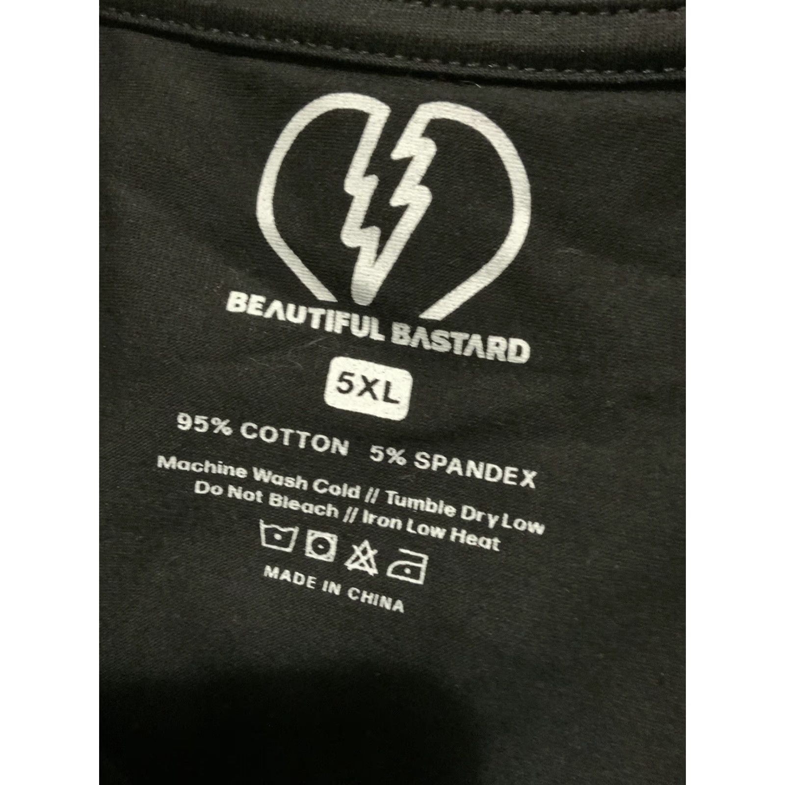 MOTHER Beautiful Bastard Shirt Mens 5XL Black BAMF Bad A** Mother Fu**er S/S Graphic Crew T-Shirt Size US XXL / EU 58 / 5 - 5 Thumbnail