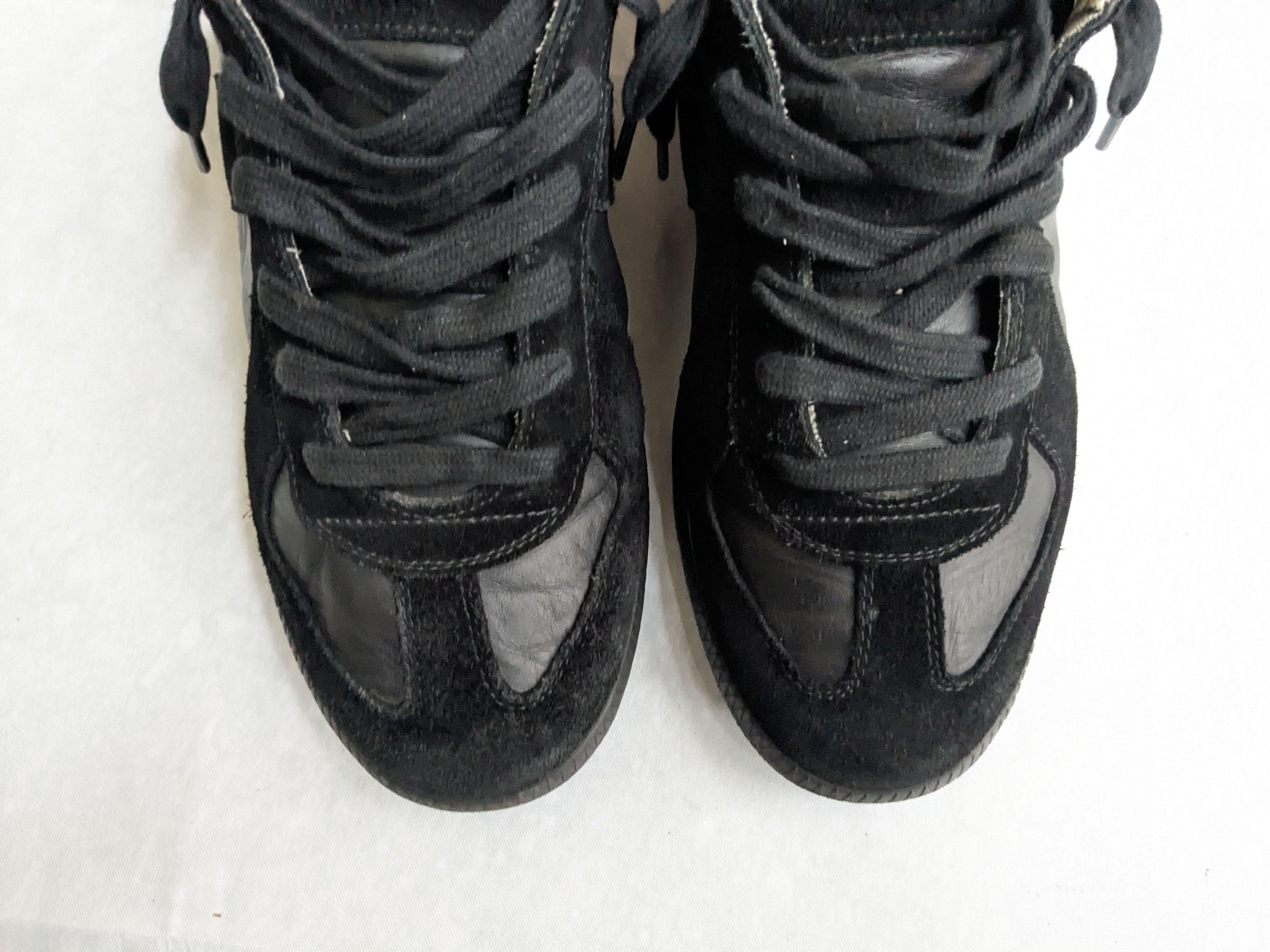 Maison Margiela Maison Margiela Replica Black Leather Sneakers 8 41 Size US 8 / EU 41 - 3 Thumbnail