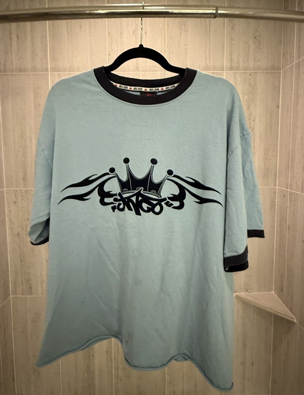 SUPER Rare Vintage JNCO Crown Tribal Ringer Tee -Made in USA