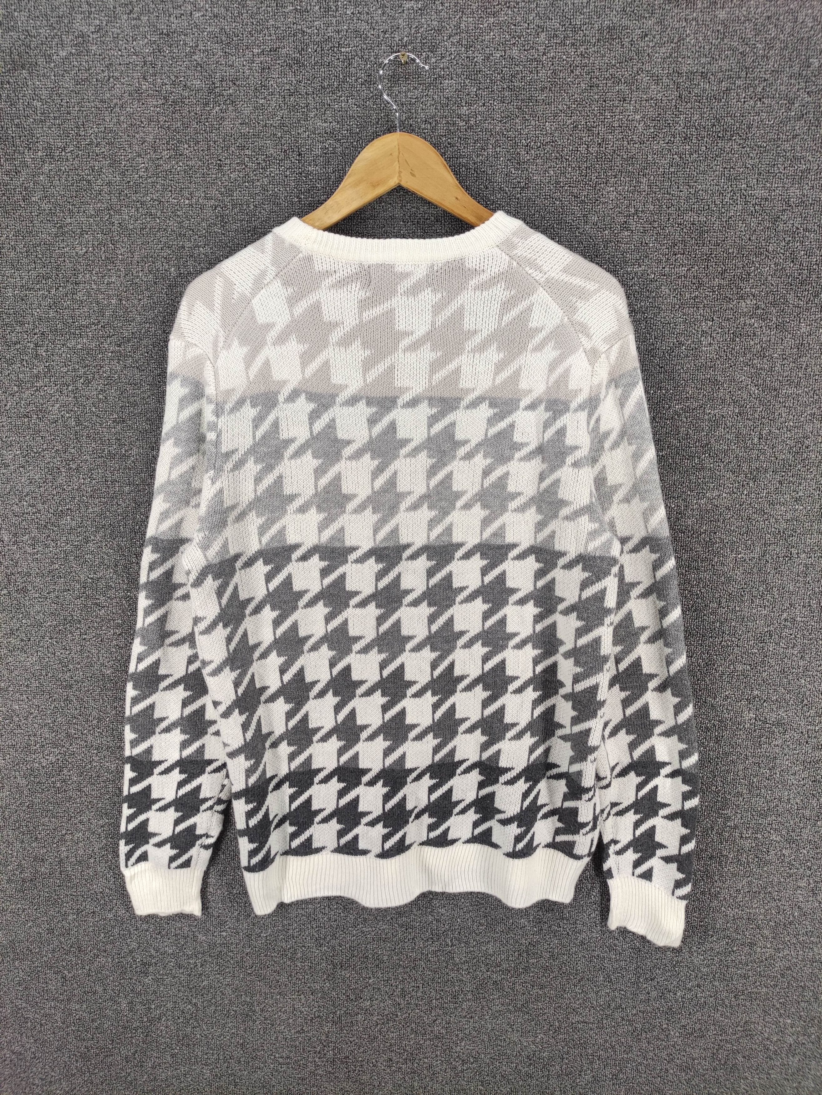 Azul Houndstooth Knit Sweater Jumper