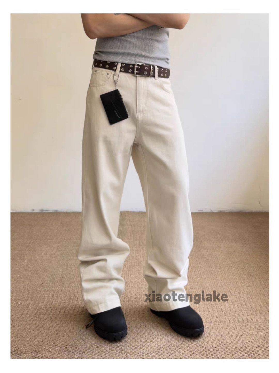 Vintage zx Balenciaga offwhite style loose flared y2k hiphop pants Size US 28 / EU 44 - 2 Thumbnail