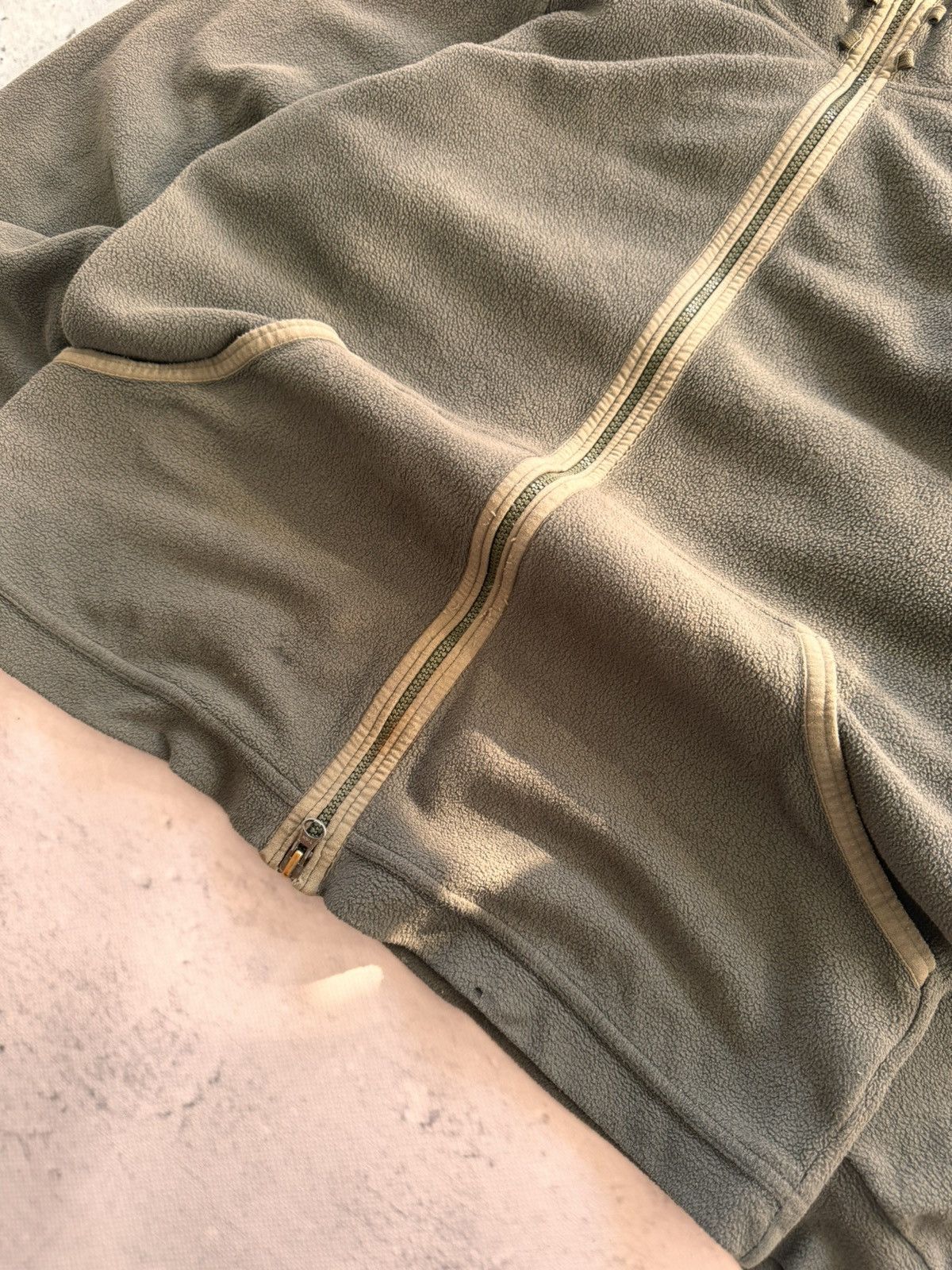 NIKE ACG TEDDY ZIP VINTAGE BASIC LOGO OVERSIZE SWEATSHIRT