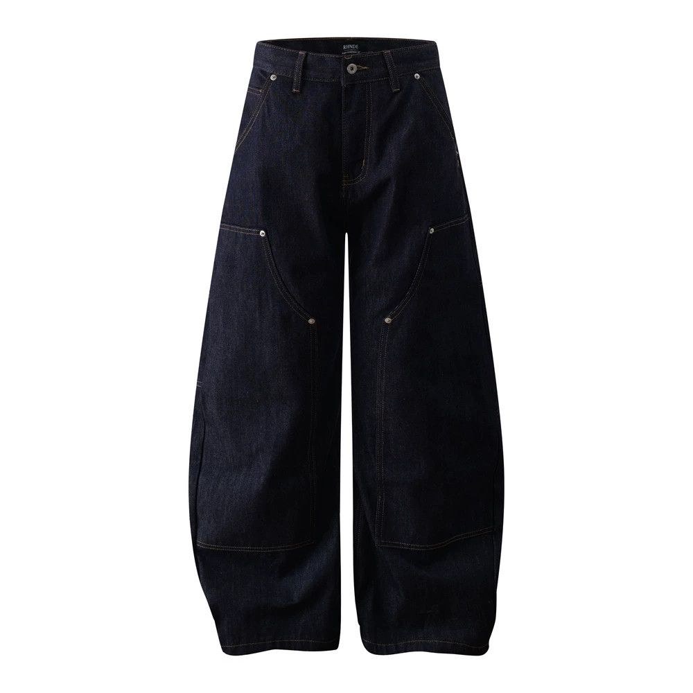 Jean Trendy high street workwear multi-pocket scimitar jeans Size US 32 / EU 48 - 1 Thumbnail