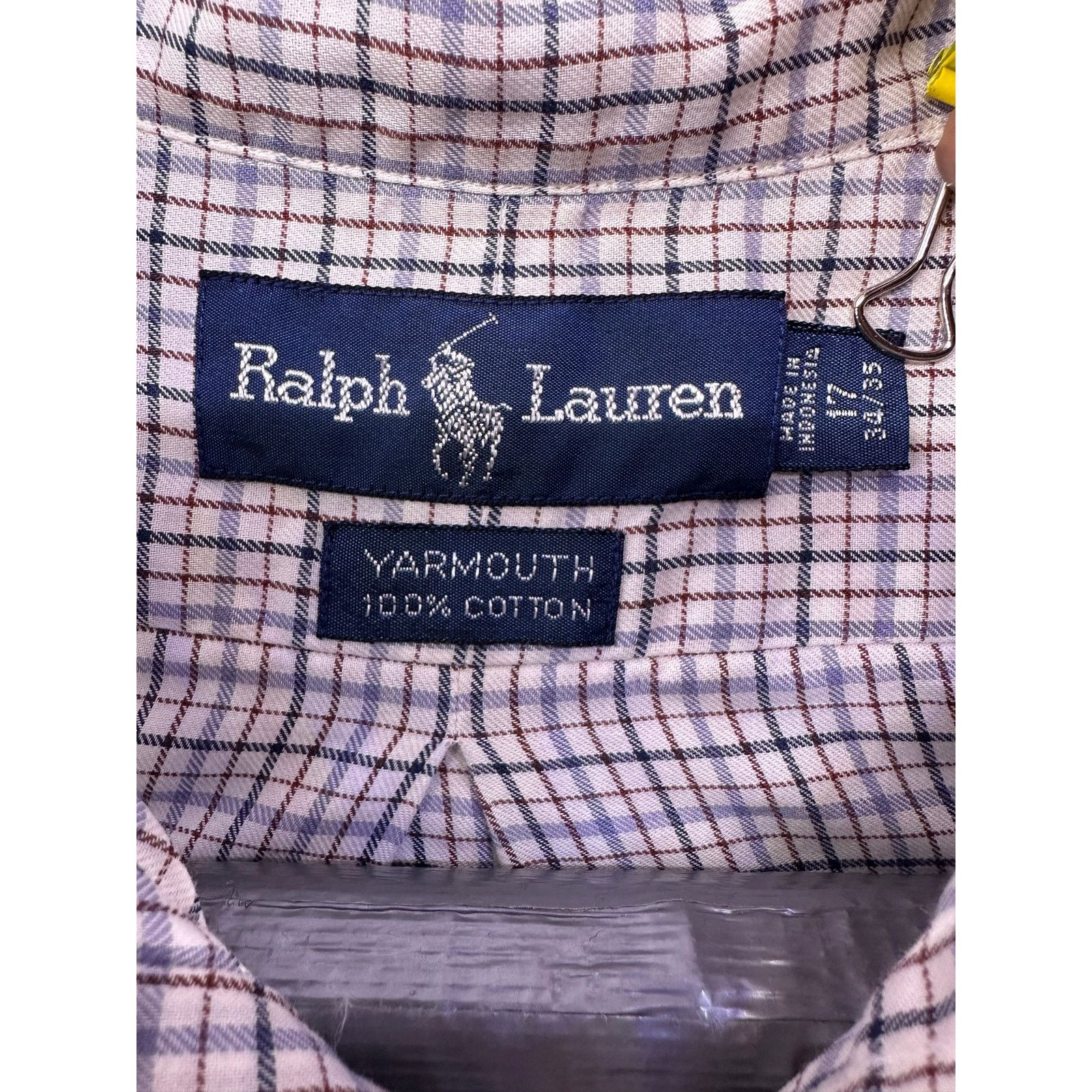 Ralph Lauren Ralph Lauren Tan Dark Color Blend Yarmouth LS Size 17 Size US XL / EU 56 / 4 - 6 Thumbnail