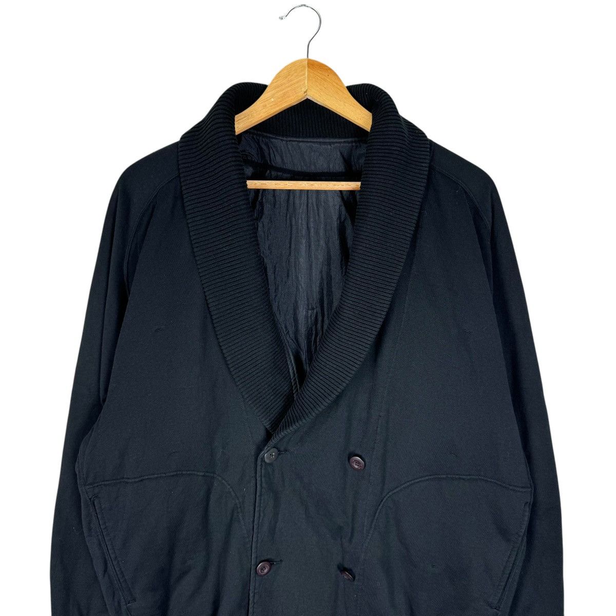 Issey Miyake 🔥MASTERPIECE!! 80s ISSEY MIYAKE SHAWL COLLAR STAFF JACKET Size US S / EU 44-46 / 1 - 5 Thumbnail