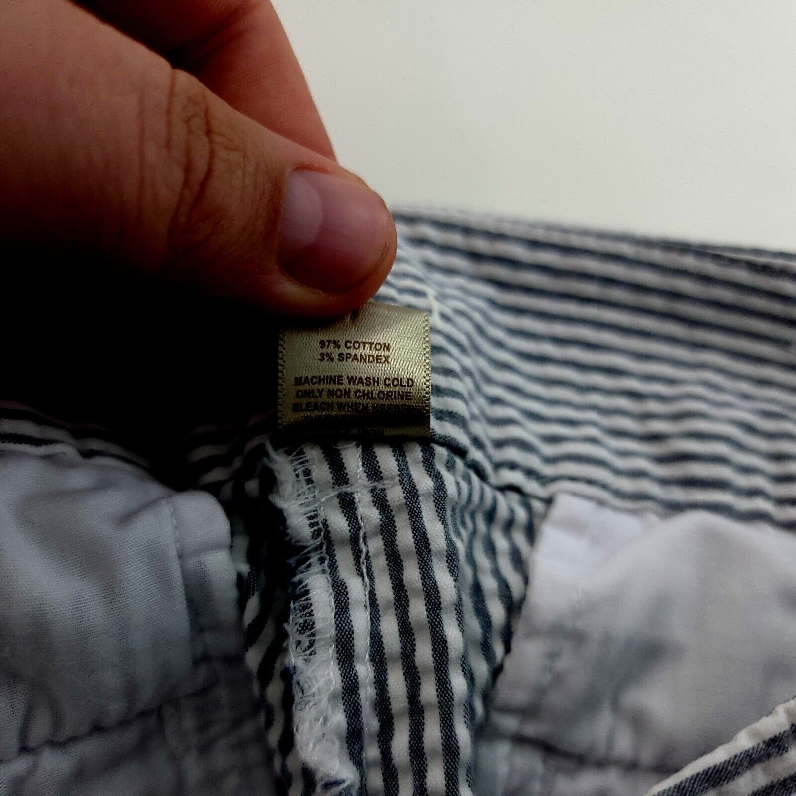 Ann Taylor Ann Taylor Loft Original Ankle Pant Gray White Striped Low R Size 32" / US 10 / IT 46 - 5 Thumbnail