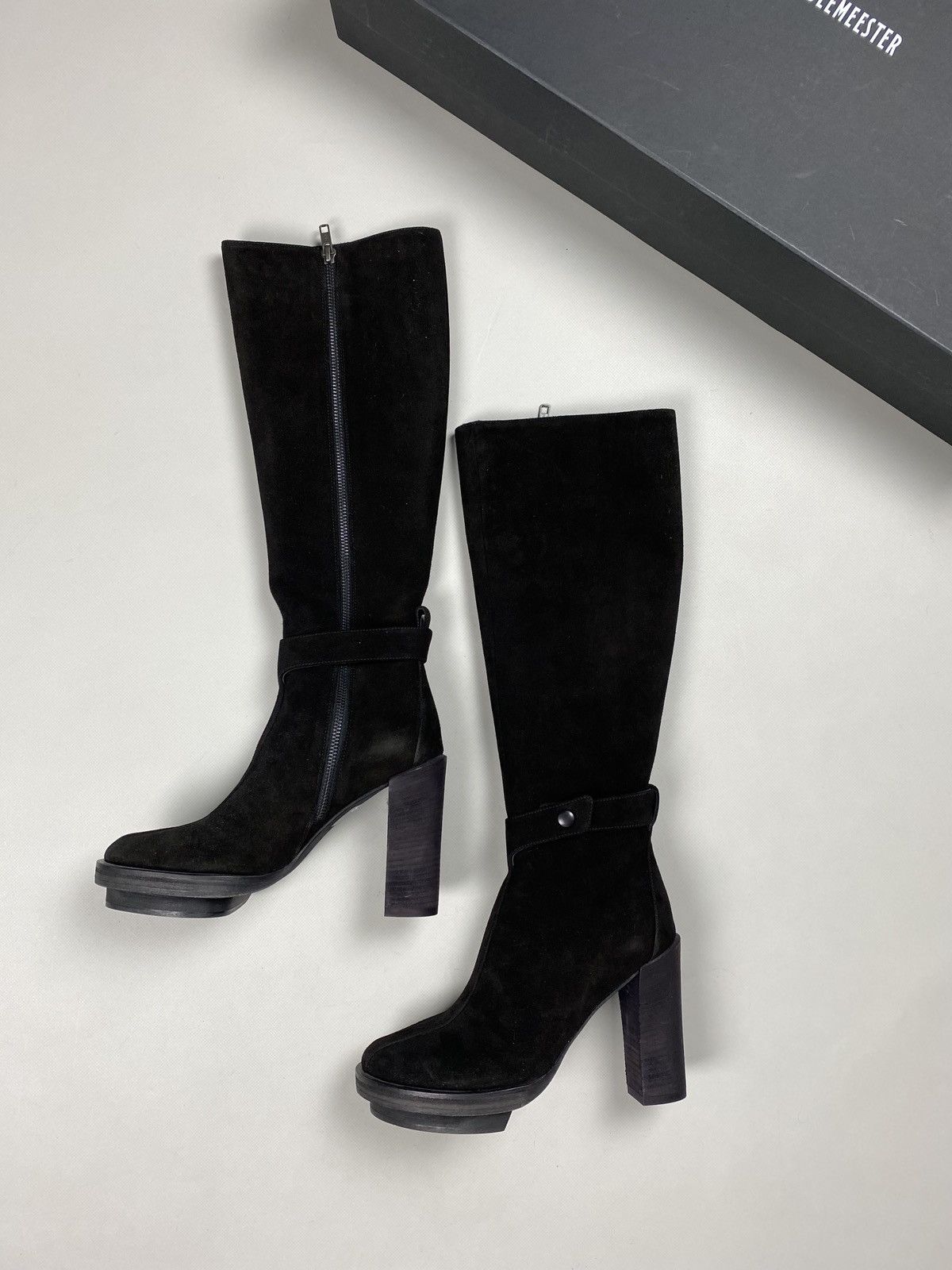 Ann Demeulemeester New! Ann Demeulemeester suede over the knee heeled boots Size US 7.5 / IT 37.5 - 9 Thumbnail