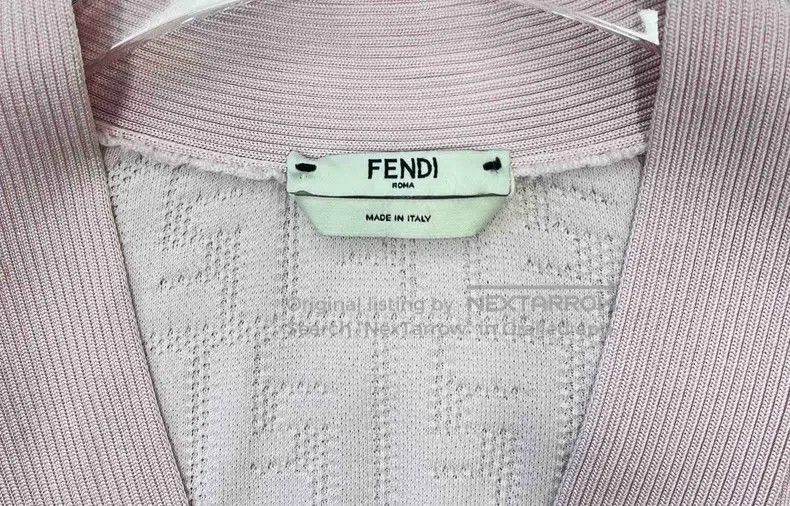 Fendi Fendi Pink Monogram Print Open Cardigan Jacket Size XS / US 0-2 / IT 36-38 - 3 Thumbnail