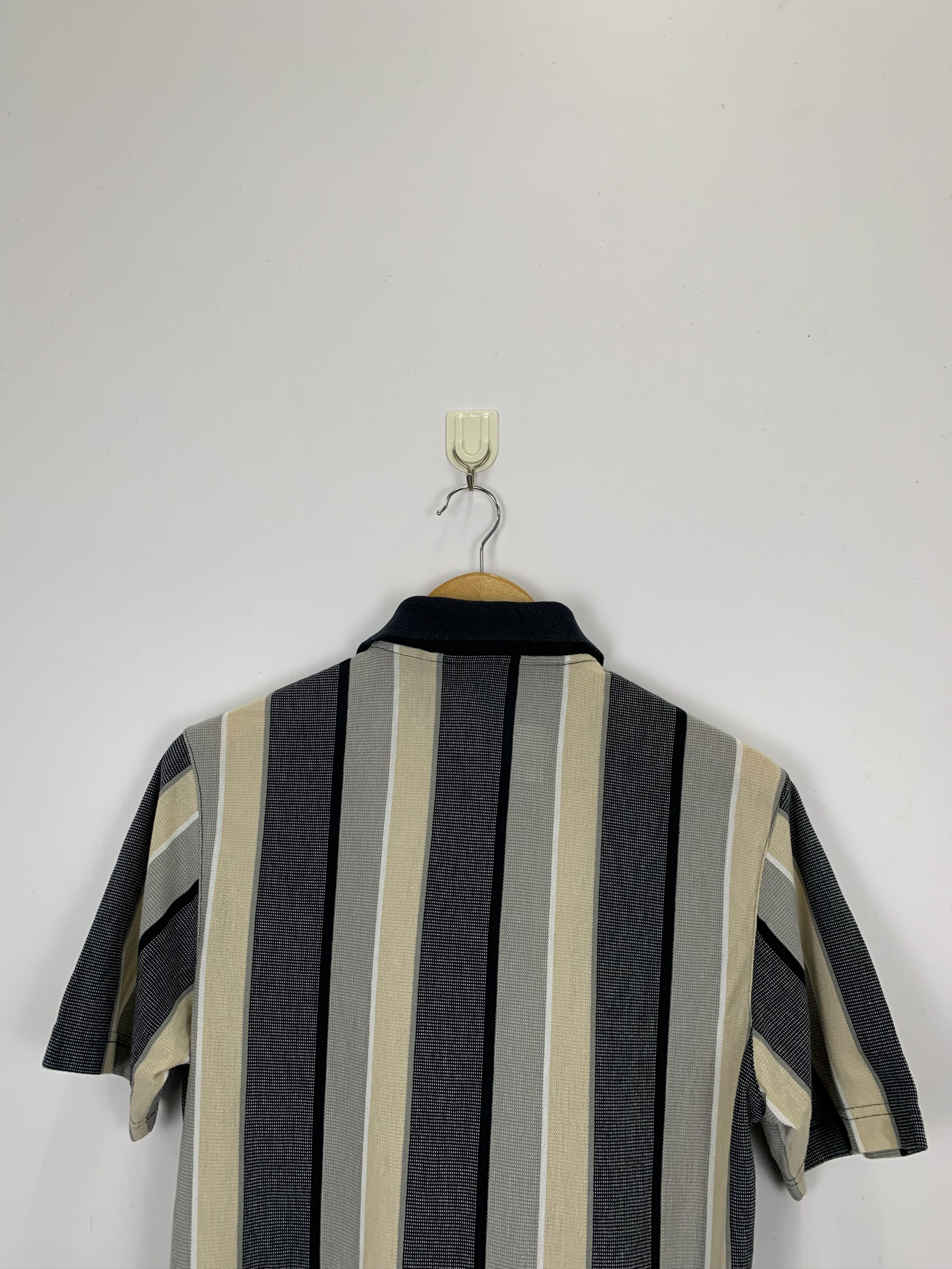 Kansai Yamamoto Vintage Kansai Yamamoto Striped Polo Tee TA0209 Size US M / EU 48-50 / 2 - 4 Thumbnail