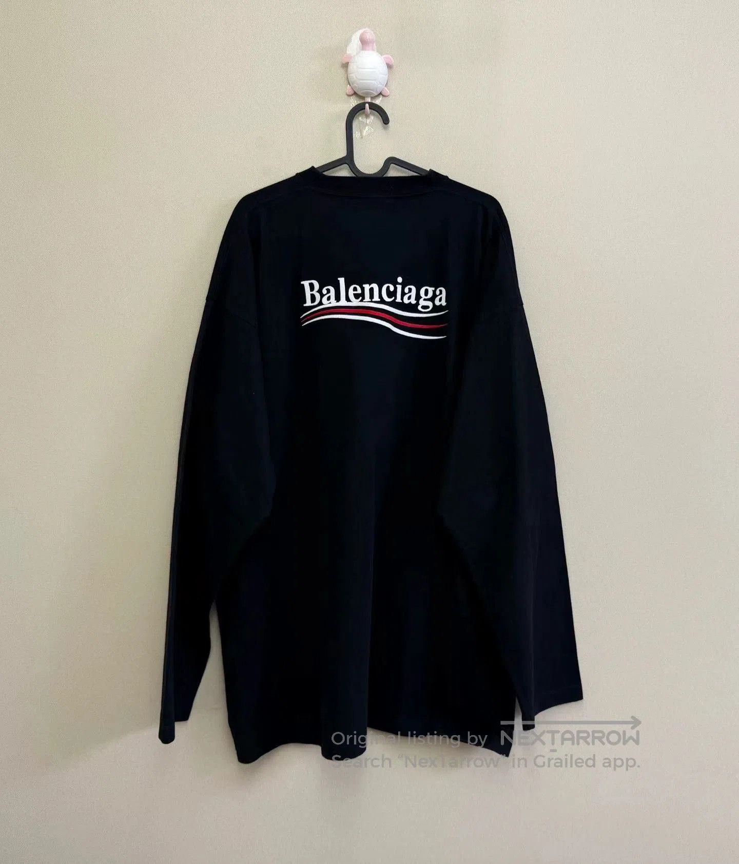 Balenciaga Balenciaga Black Embroidered Cola Longsleeve. Size US L / EU 52-54 / 3 - 4 Thumbnail
