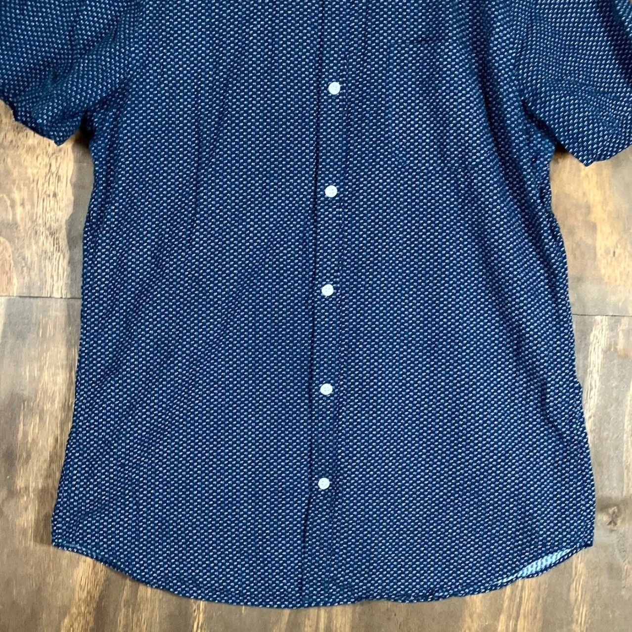 Bonobos Bonobos Mens Shirt Blue White Slim Fit Short Sleeve Collared Button Down Large Size US L / EU 52-54 / 3 - 3 Thumbnail