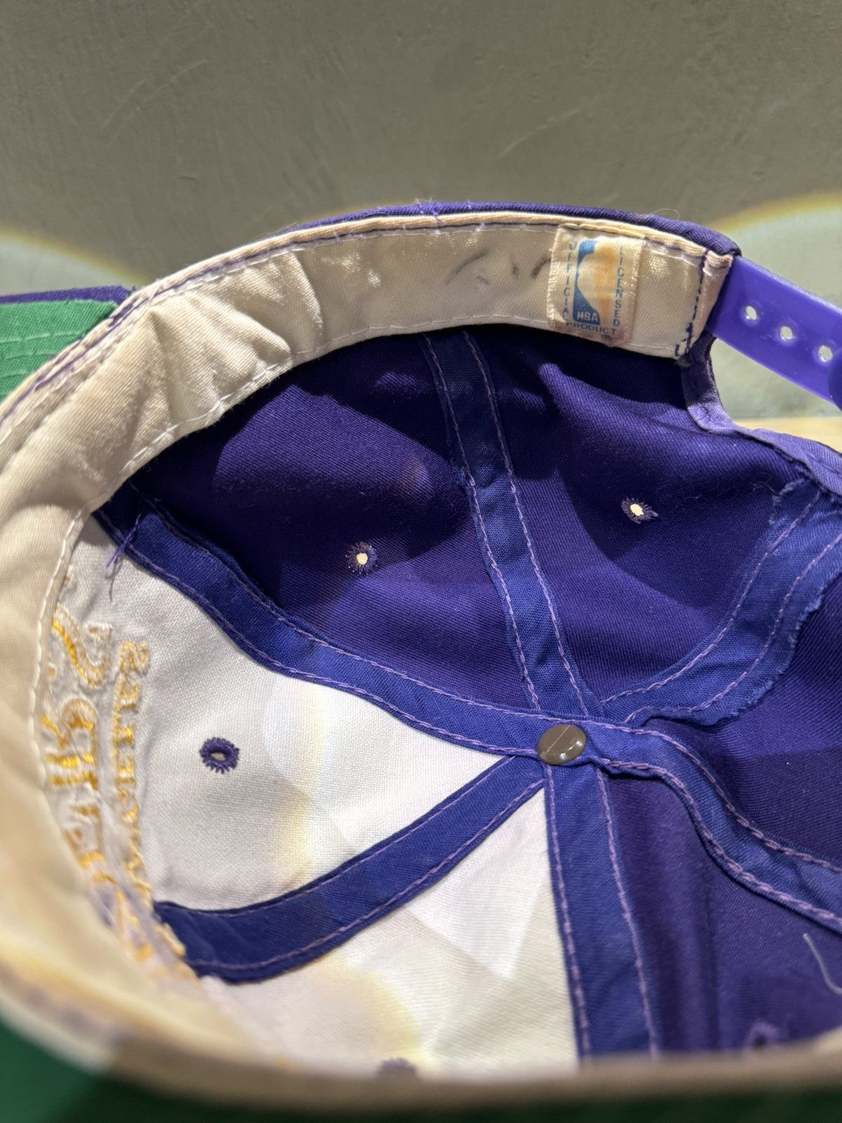 NBA × Vintage Vintage NBA Lakers Double Line Size ONE SIZE - 7 Thumbnail