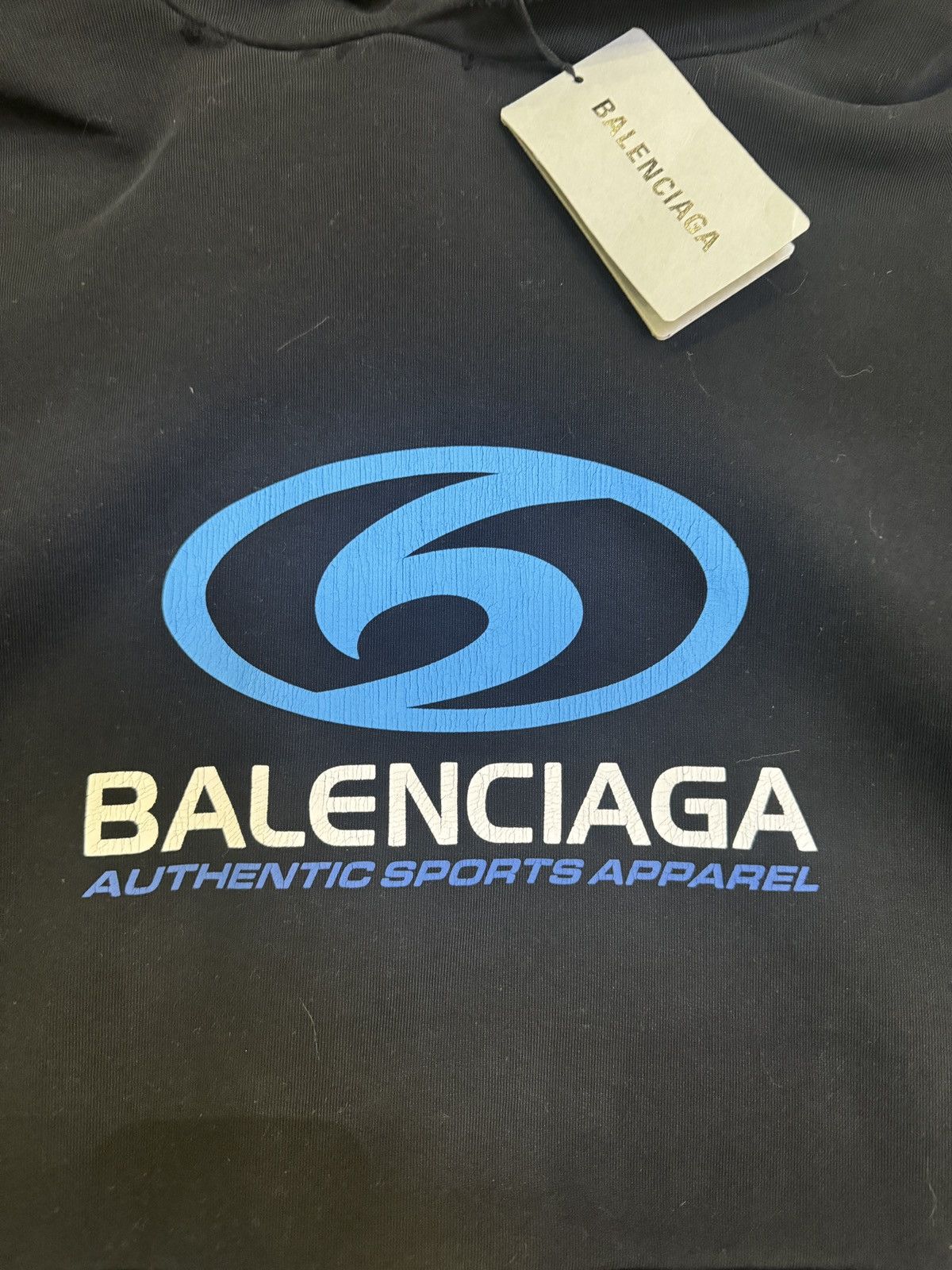Balenciaga New Balenciaga Surfer logo-print hoodie size 4 Size US XL / EU 56 / 4 - 3 Thumbnail