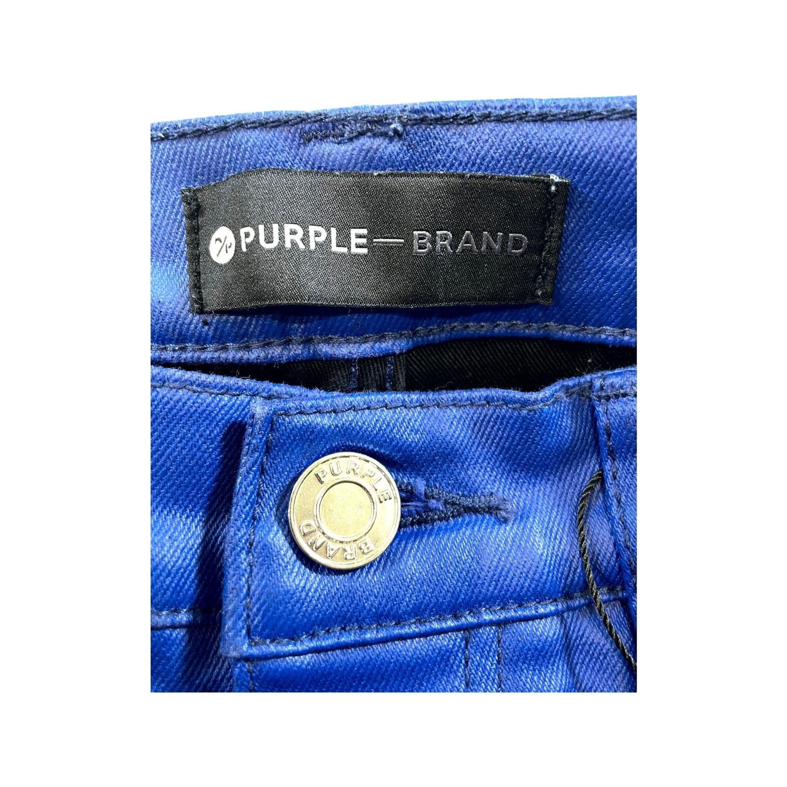 Purple Brand Purple Brand Wax Blue Jeans Size US 31 - 5 Thumbnail