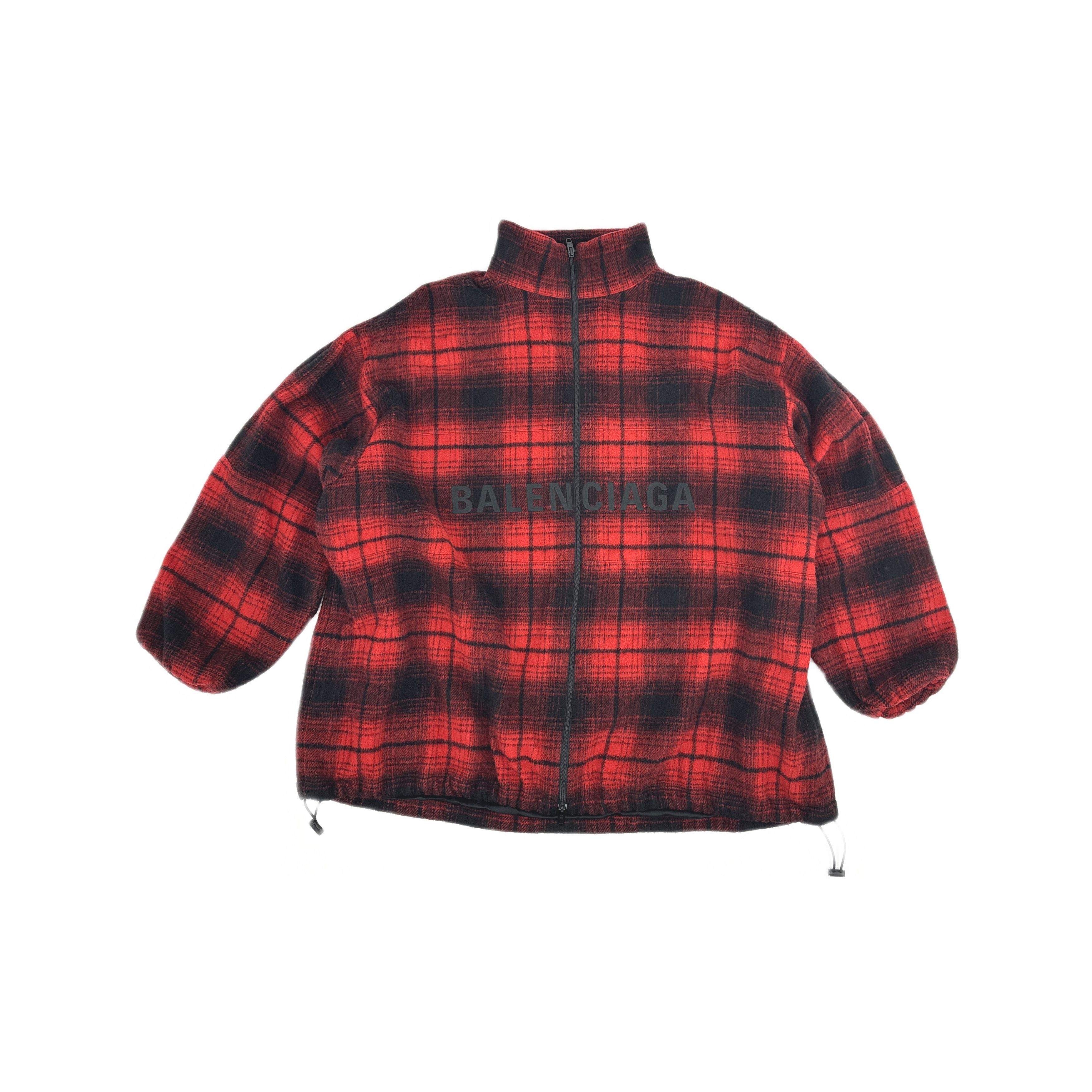 Balenciaga Balenciaga Plaid Logo Zip Jacket Size M Size US M / EU 48-50 / 2 - 1 Thumbnail