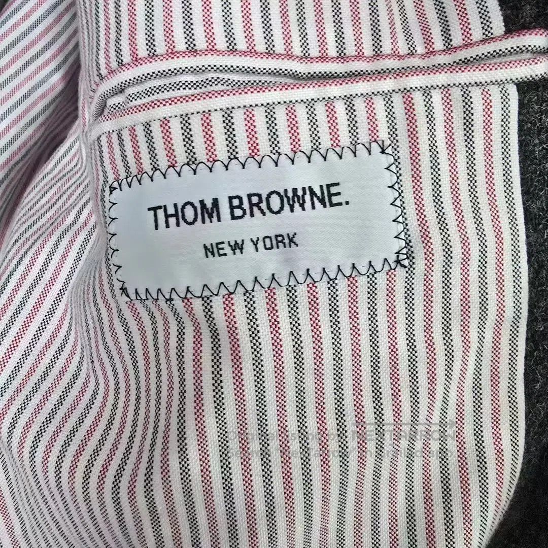 Thom Browne Thom Browne Black and Grey Color-Block Fringe Patchwork Wo Size US M / EU 48-50 / 2 - 7 Thumbnail
