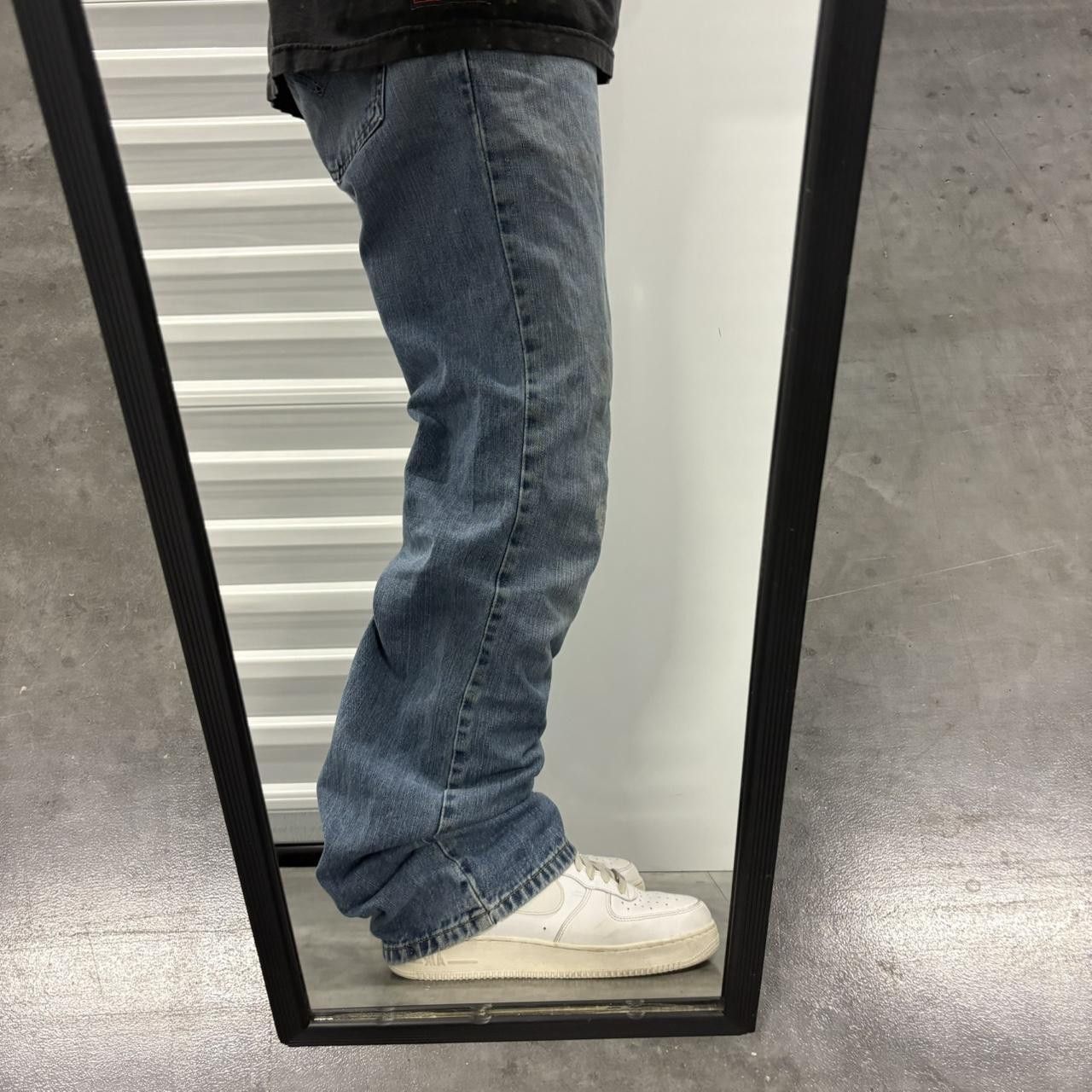 Levi's Crazy Vintage Y2K/2000s Levis Baggy Skater Style Medium Blue Wash Denim Jeans! Size US 34 / EU 50 - 2 Thumbnail