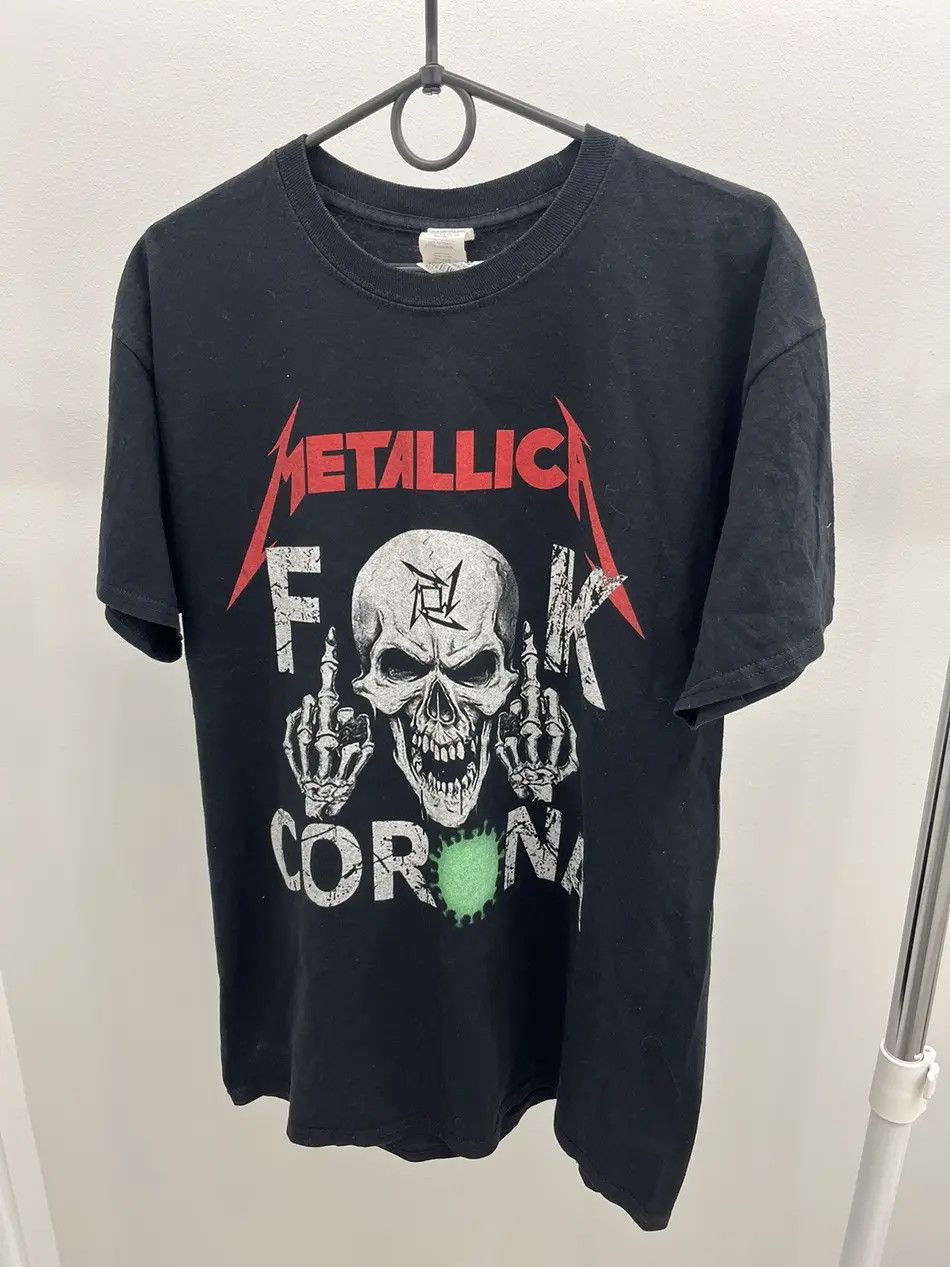Metallica Metallica Fuck Corona Covid-19 Skull T-Shirt Tee Size US L / EU 52-54 / 3 - 1 Thumbnail