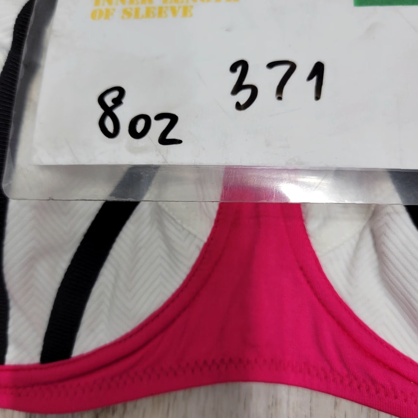Vintage Pistol Panties Bikini Top by Deborah Fleming Pink White NWT Sz 12 Underwire Regular Spaghetti Strap Women Size XL / US 12-14 / IT 48-50 - 6 Thumbnail
