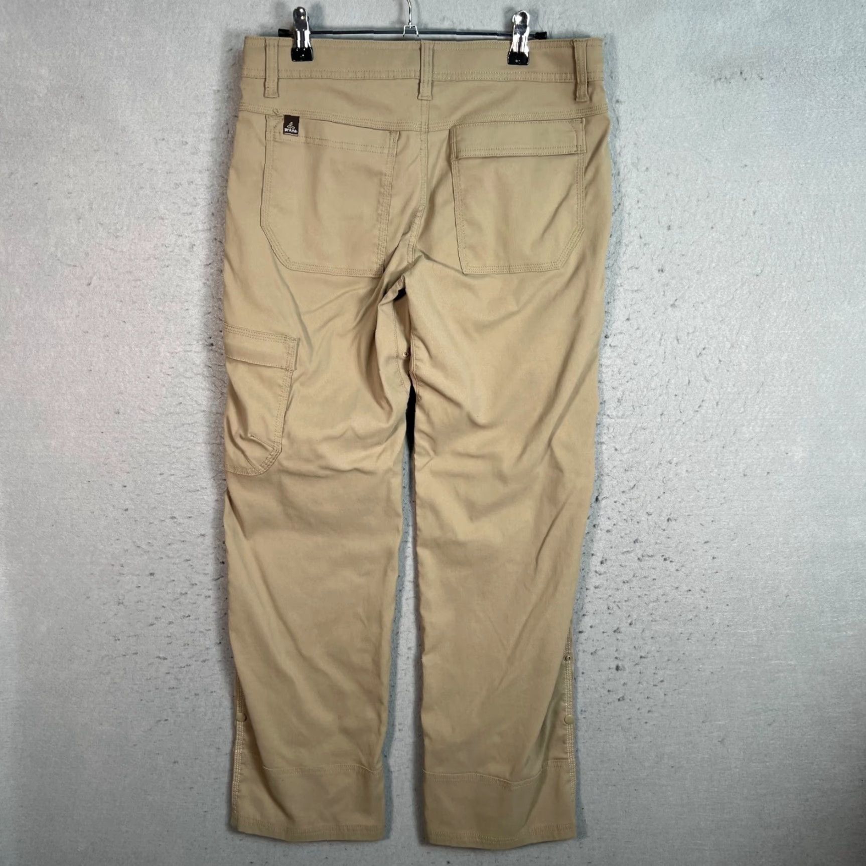 Prana prAna Womens Cargo Pants Beige 30 Stretch Nylon Pockets HiRise Inseam 29 Cargo Size 30" / US 8 / IT 44 - 2 Thumbnail