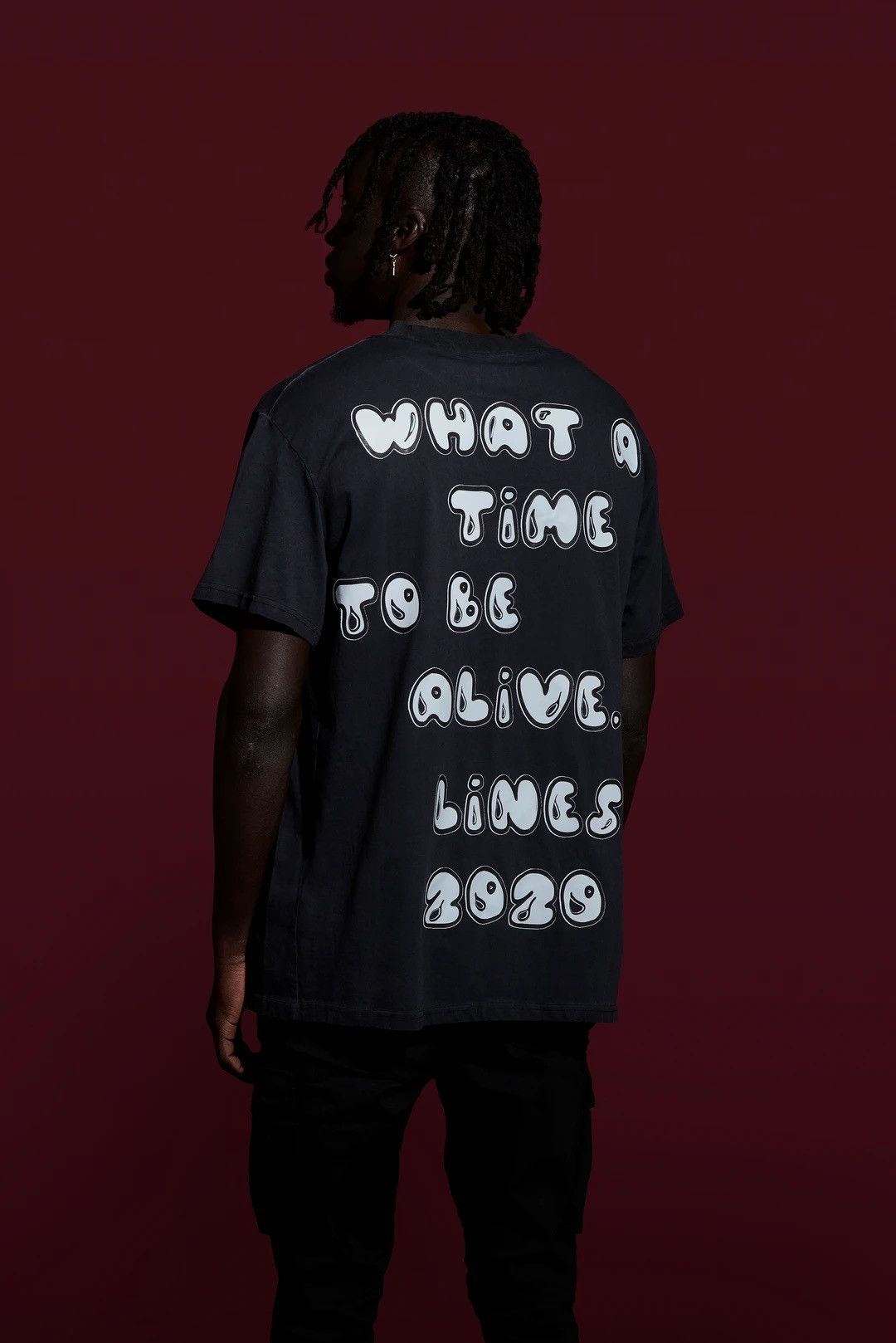Other Linesix Clothing Stone Washed What A Time T Shirt Size US L / EU 52-54 / 3 - 3 Thumbnail
