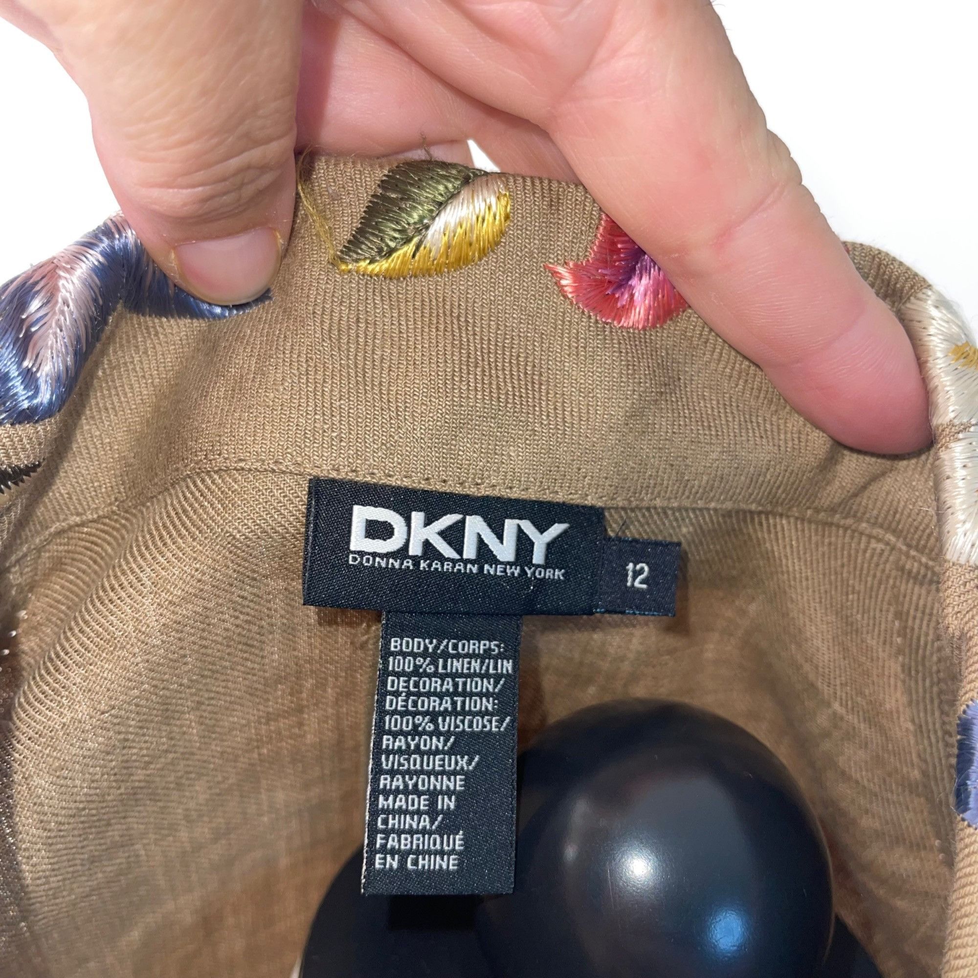 DKNY Dkny Vintage Womens Duster Jacket Size 12 Tan Size XL / US 12-14 / IT 48-50 - 4 Thumbnail