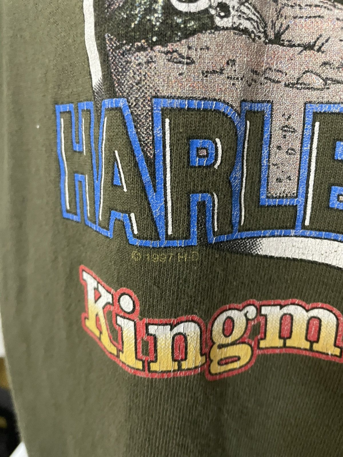 Harley Davidson × Vintage Vintage Harley Davidson Shirt Kingman Cycle Route 66 Arizona Size US L / EU 52-54 / 3 - 4 Thumbnail