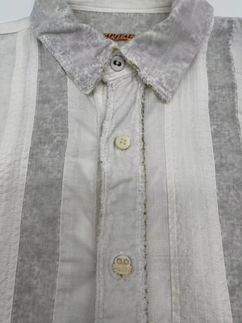 Kapital Kapital Skull button cotton and linen stitching shirt Size S / US 4 / IT 40 - 6 Thumbnail