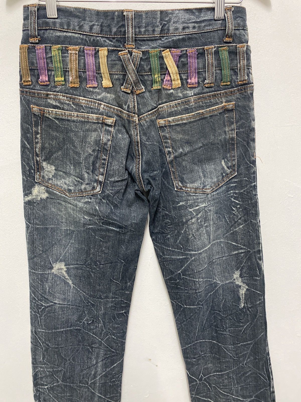 Japanese Brand Nylaus Clothing Vintage Distressed Denim Jeans W30 Size 30 Size US 30 / EU 46 - 5 Thumbnail