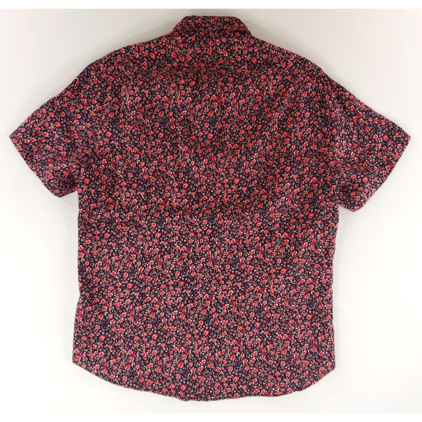 J.Crew J. Crew Shirt Short Sleeve 100% Linen Button Up Slim Flowers Pattern Mens M Multicolor Shirt Size US M / EU 48-50 / 2 - 3 Thumbnail