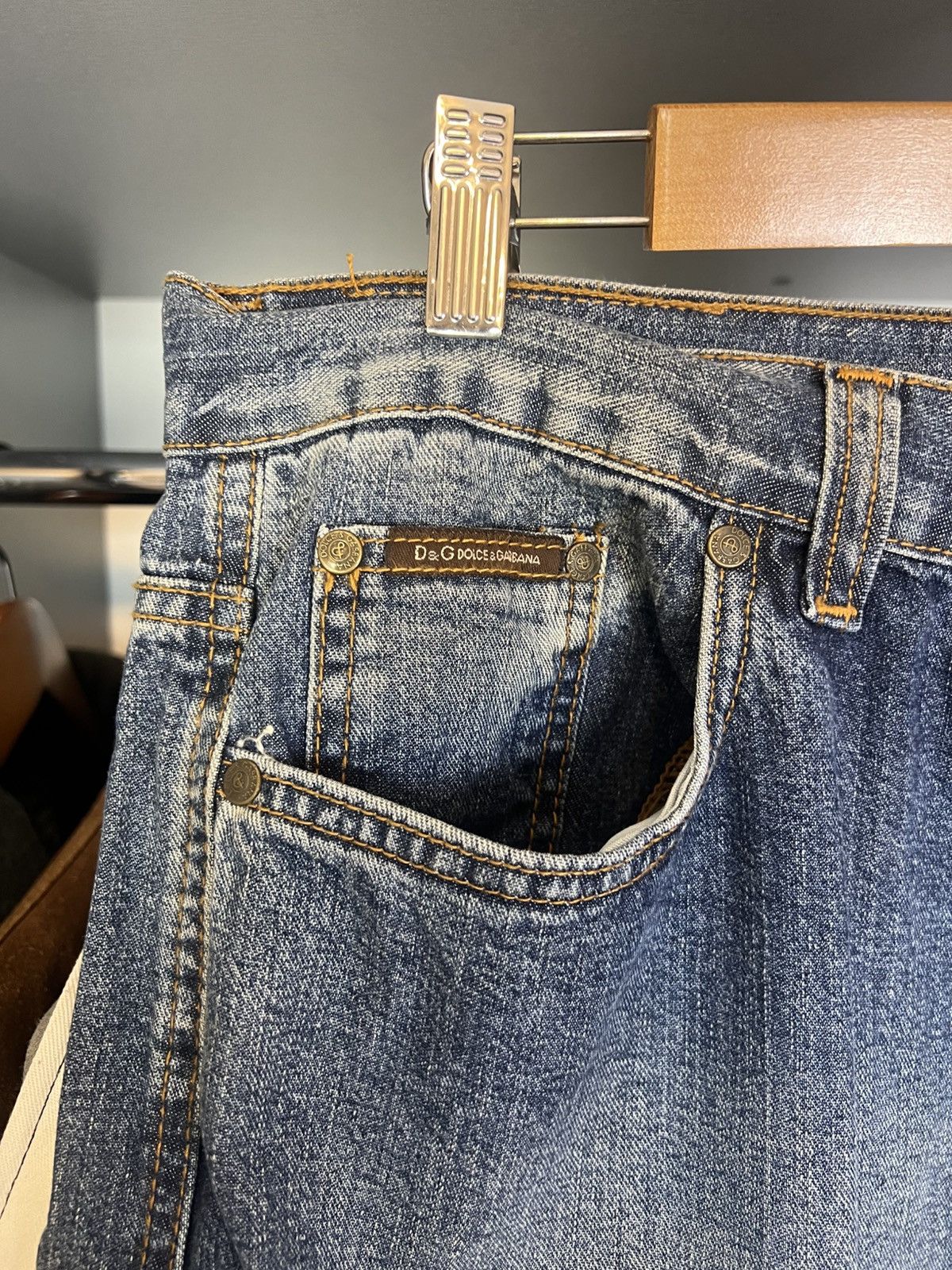 Dolce & Gabbana Vintage Dolce Gabbana Y2K big logo Jeans pants Size US 34 / EU 50 - 9 Thumbnail