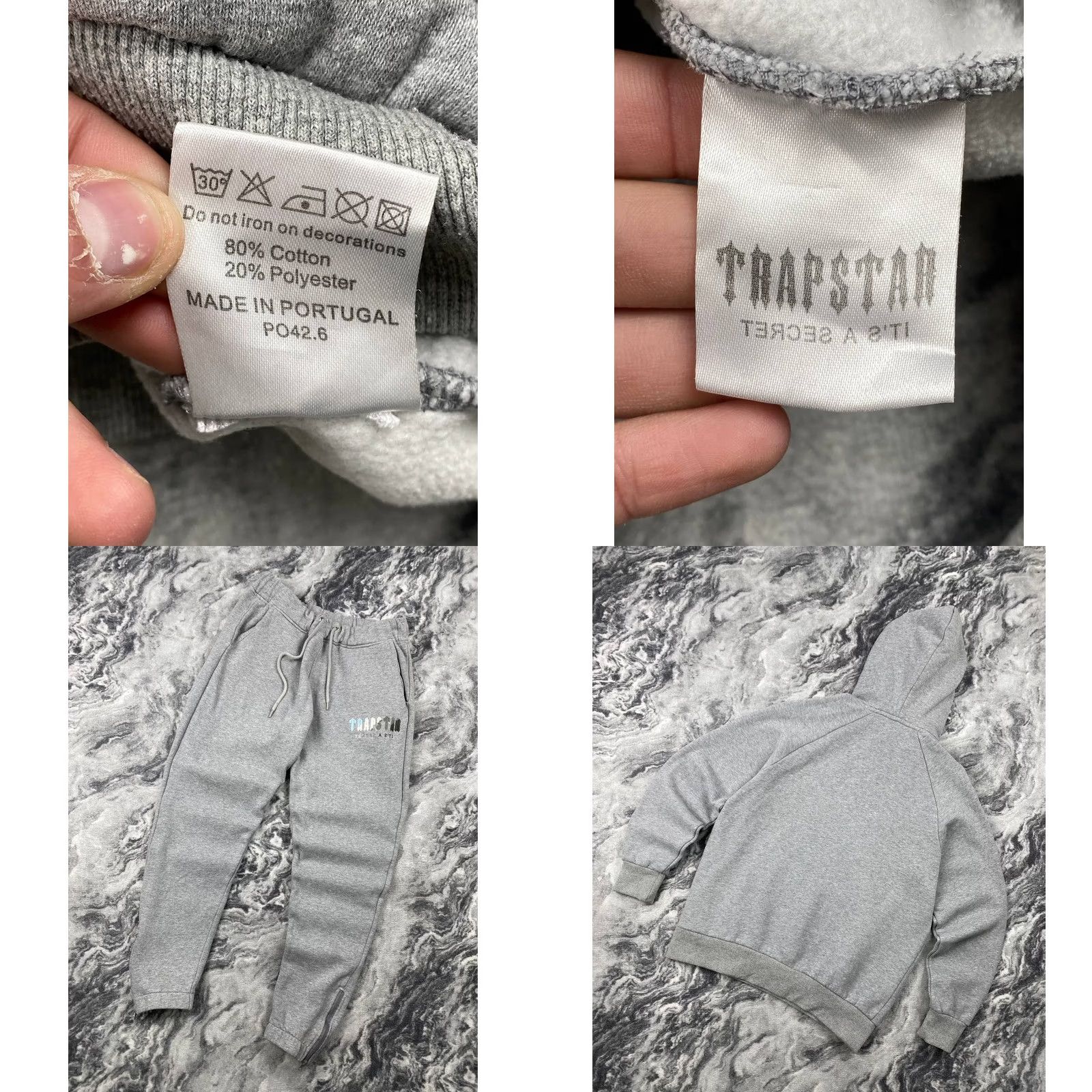 Vintage Trapstar London Tracksuit Hoodie And Pants Big Logo Drill Men Size M Gray Size US M / EU 48-50 / 2 - 8 Thumbnail