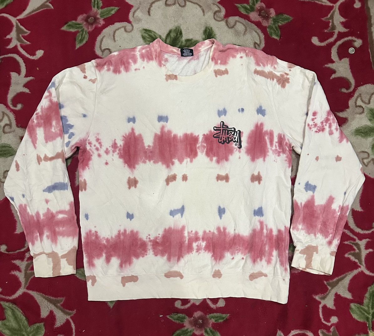 Stussy Stussy Tie-Dye Ceewneck Sweatshirt XL Size US XL / EU 56 / 4 - 2 Thumbnail