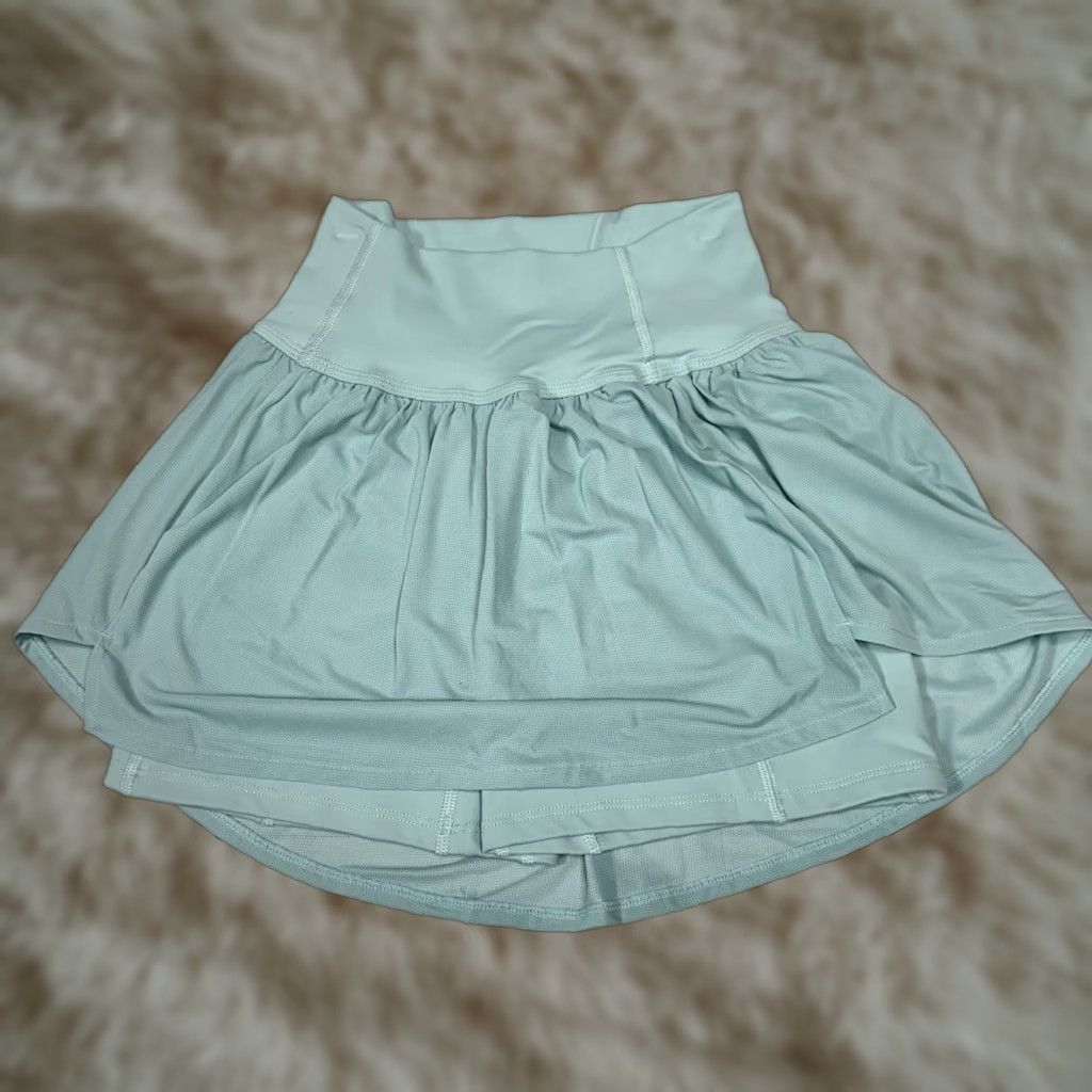 Vintage VINTAGE Alphalete Blue Skirt Skort Flare Athletic Nylon Pull On XS NWT Womens Skirt Short Activewear Size 26" / US 2 / IT 38 - 1 Thumbnail