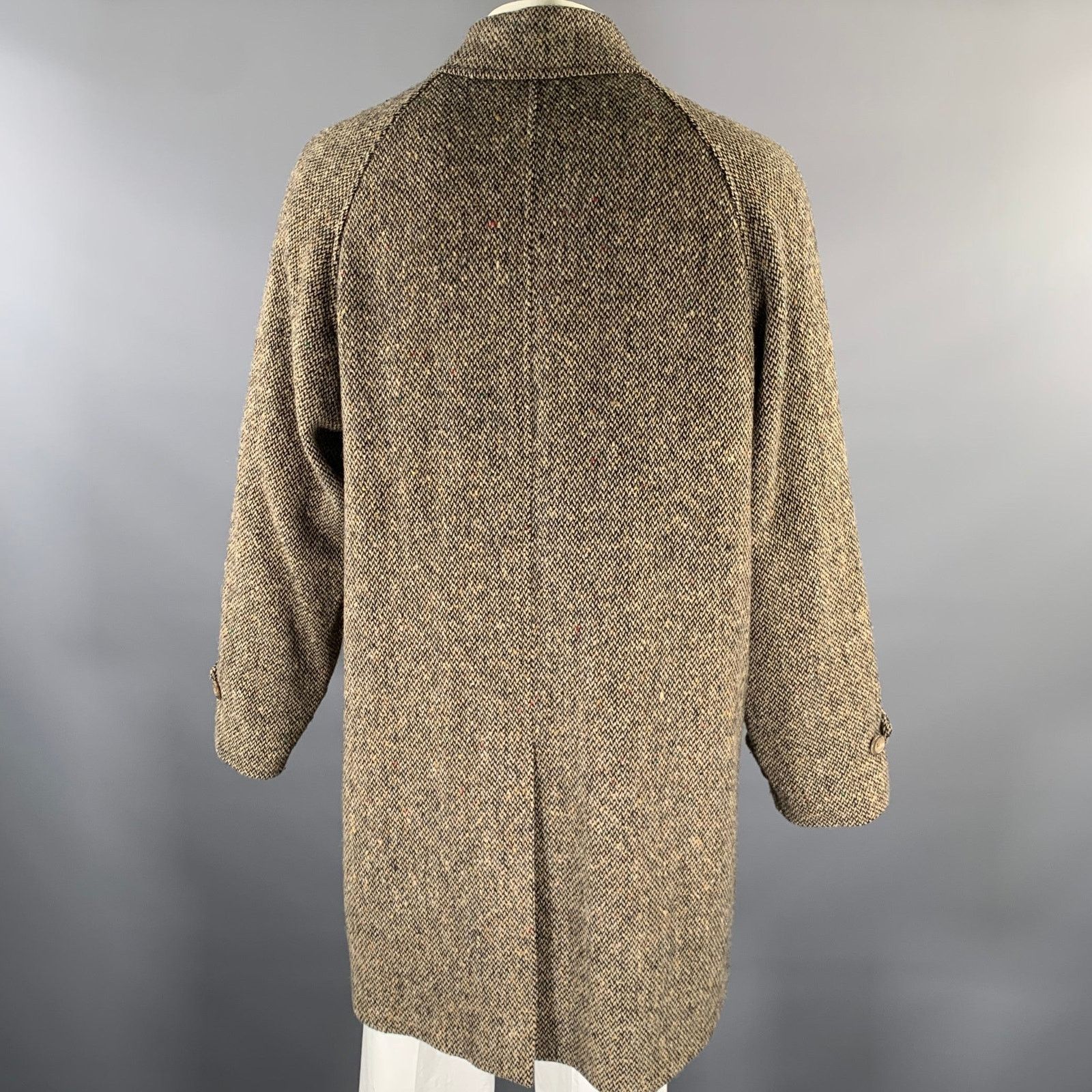 Ralph Lauren RALPH LAUREN Size 44 Tan Black Wool Hidden Placket Coat Size US S / EU 44-46 / 1 - 4 Thumbnail