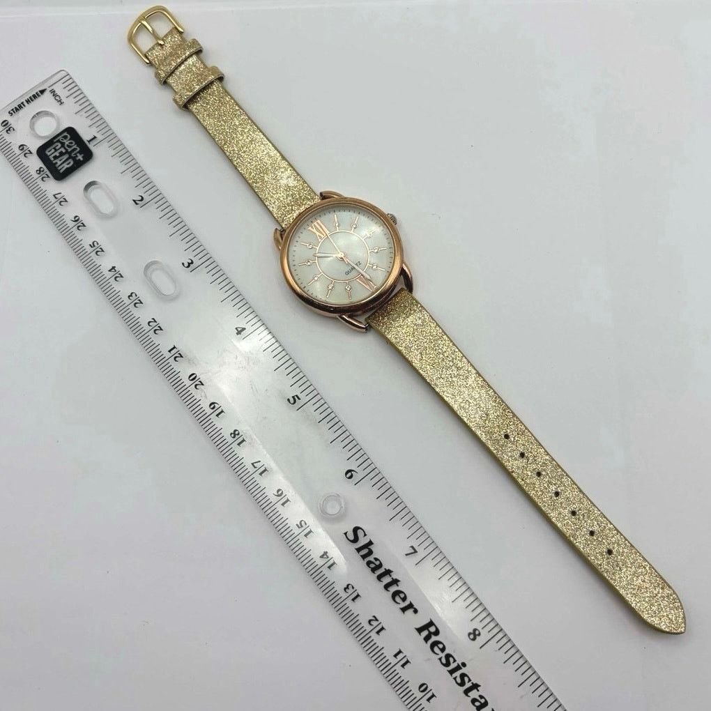 Other Gold Shimmer Accutime Watch Size ONE SIZE - 4 Thumbnail