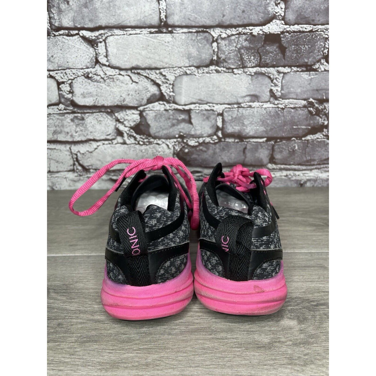 Other Vionic Python Black Pink Lace Up Comfort Athletic Sneakers W Size US 7.5 / IT 37.5 - 4 Thumbnail