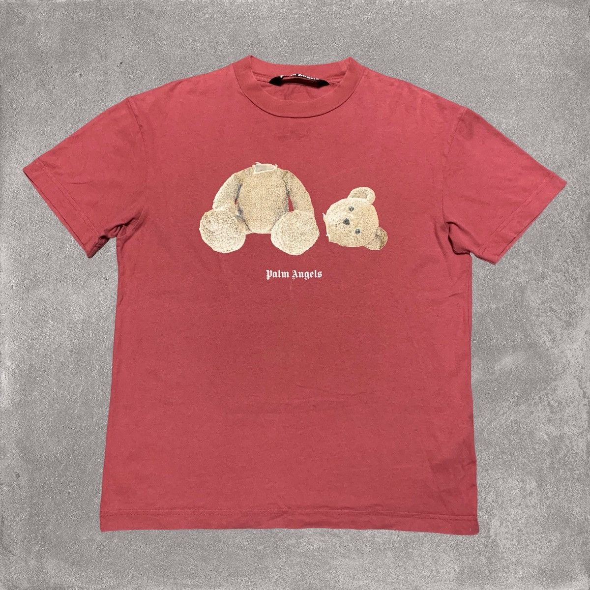 Palm Angels Palm Angels Medium Kill The Bear Burgundy Tee Size US M / EU 48-50 / 2 - 1 Thumbnail