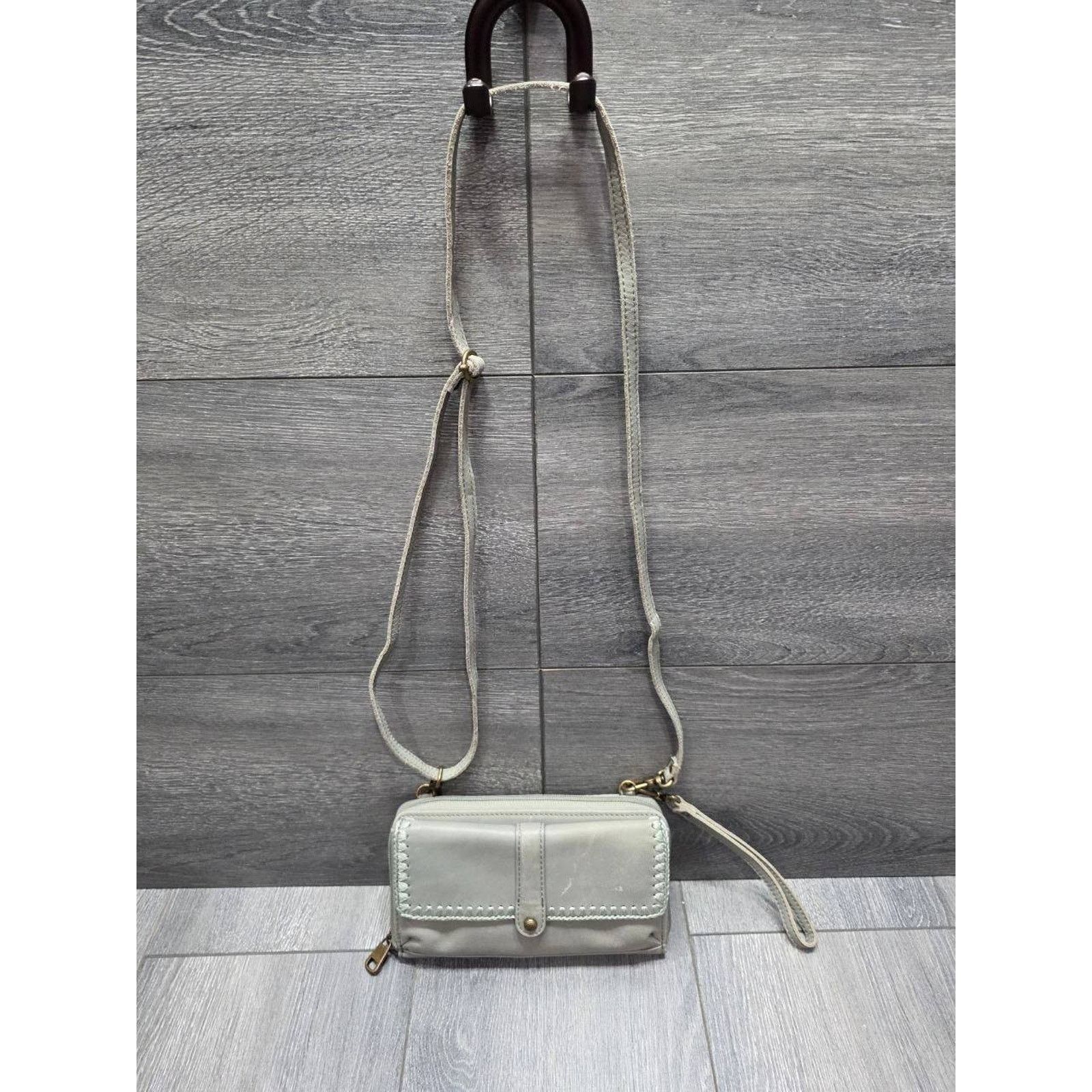 The Sak The Sak Genuine Leather Crossbody Bag Silver B000469 Size ONE SIZE - 2 Thumbnail