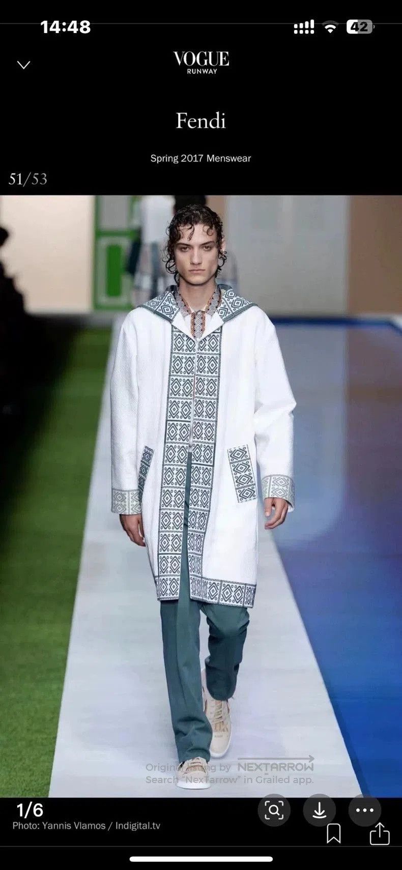 Fendi FENDI Embroidered Relief Coat. Size US XL / EU 56 / 4 - 6 Thumbnail