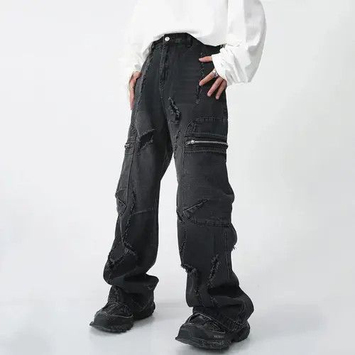 Jean Ripped Jeans Baggy Denim Size US 32 / EU 48 - 2 Thumbnail