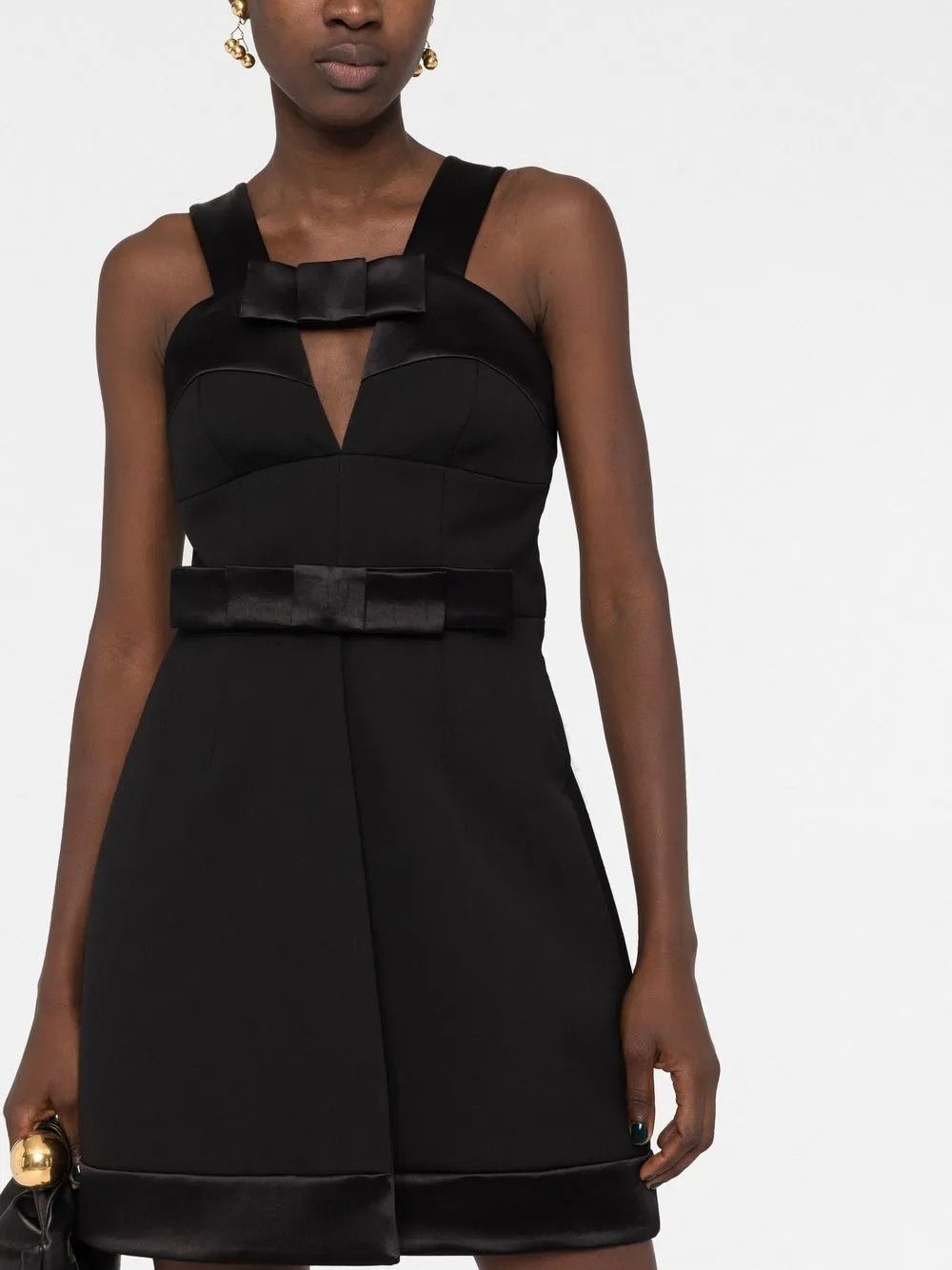 Jil Sander o1y0925 Sleeveless Mini Dress in Black Size S / US 4 / IT 40 - 3 Thumbnail