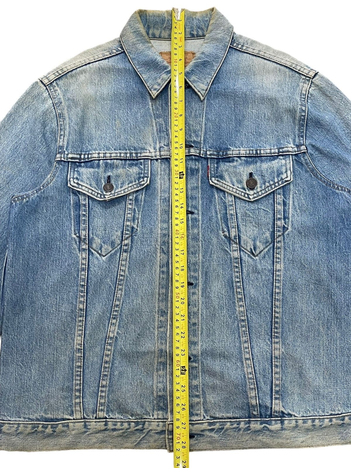 Vintage 90s Levis 70505 Type 3 Faded Wash Denim Jacket