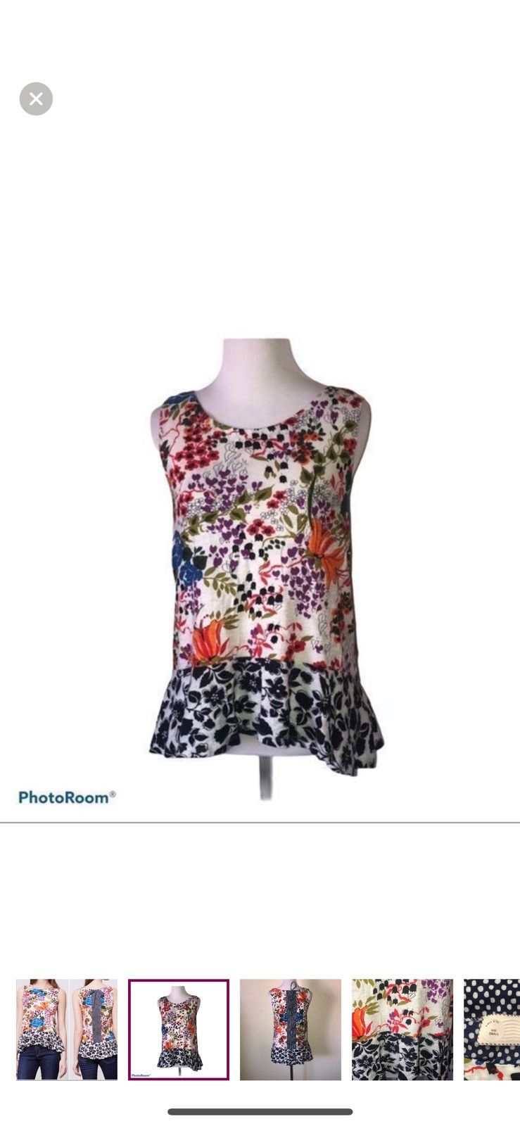 Anthropologie Anthropologie postmark small cultivar floral tank top Size S / US 4 / IT 40 - 1 Thumbnail