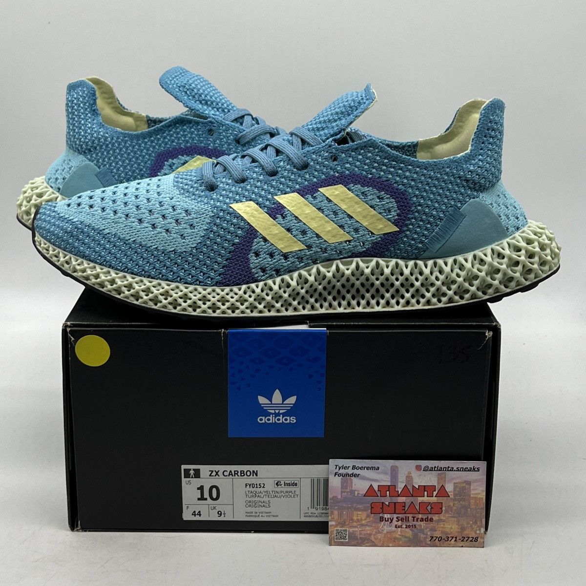 image of Adidas Zx Runner 4D Light Aqua Shoes, Men's (Size 10)