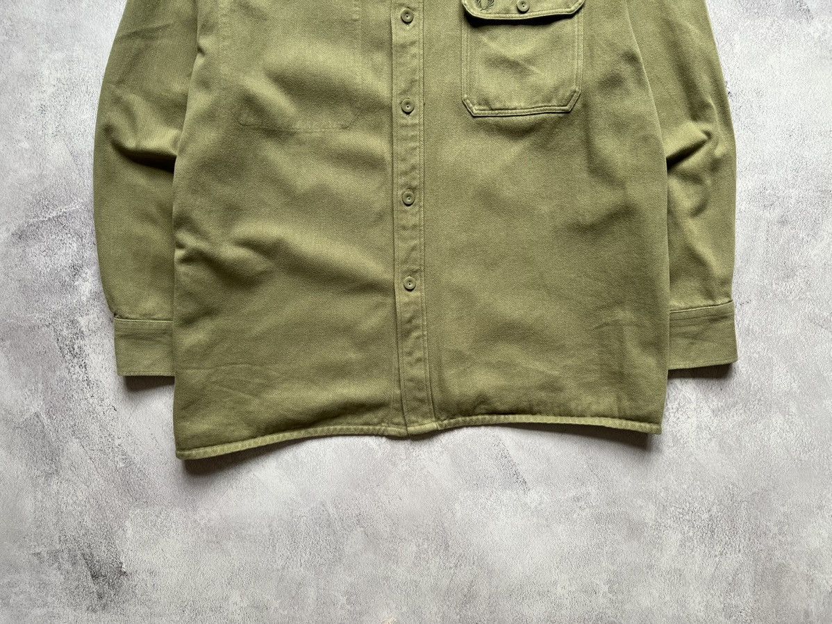 Fred Perry Fred Perry Twill Overshirt Warm Stone Khaki Mens XXL Size US XXL / EU 58 / 5 - 3 Thumbnail