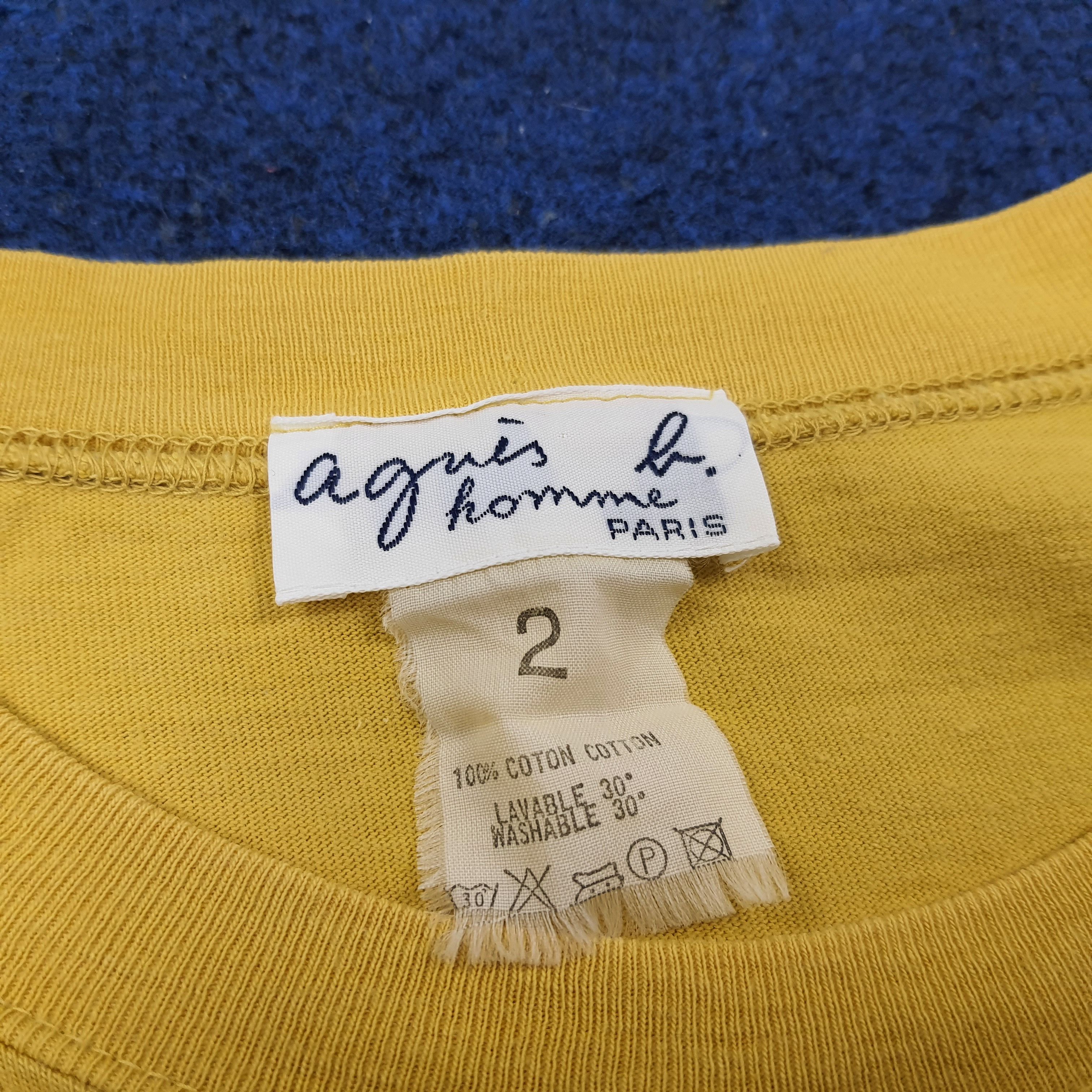 agnes b. Vintage Agnes b. Homme Paris Designer Tshirt C239N49 Size US L / EU 52-54 / 3 - 4 Thumbnail