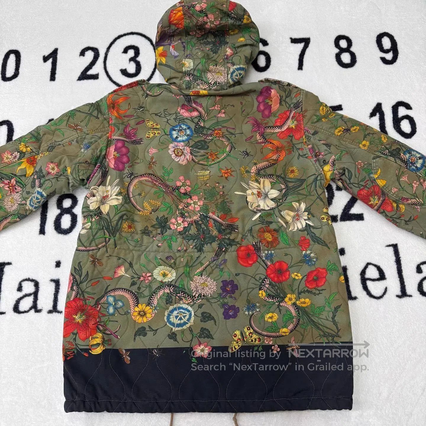 Gucci Floral Print Hooded Jacket . Size US XL / EU 56 / 4 - 3 Thumbnail
