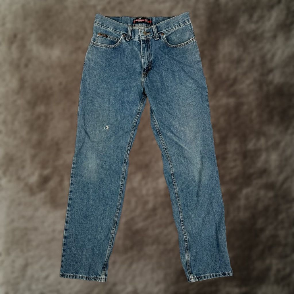 Lee VINTAGE Lee Jeans 30x32 Straight Leg 5-Pocket Denim Mens Brown Medium Wash 90s USA Lee Classic Fit Regular Slim? Size US 30 / EU 46 - 1 Thumbnail